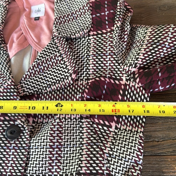 CABi Sovereign plaid trench coat EUC size small - Picture 11 of 13